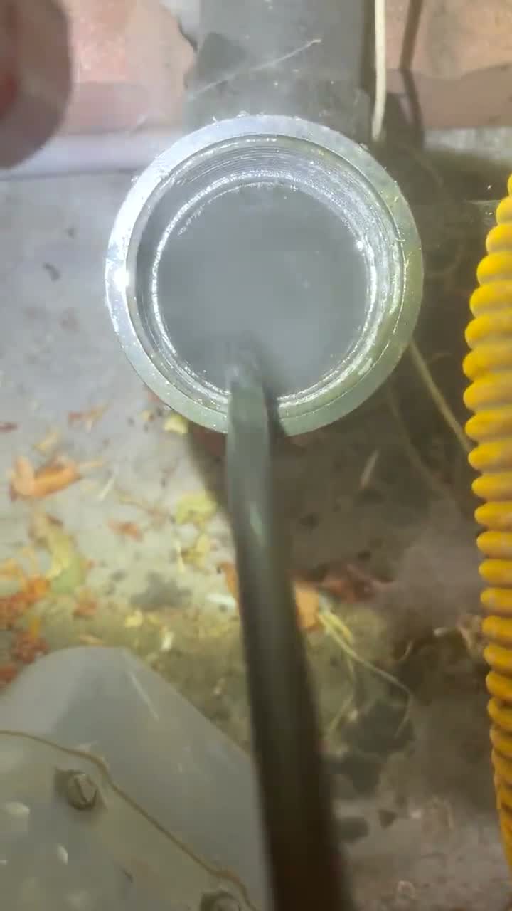 Hydro jetting a drain cleanout, live job footage.