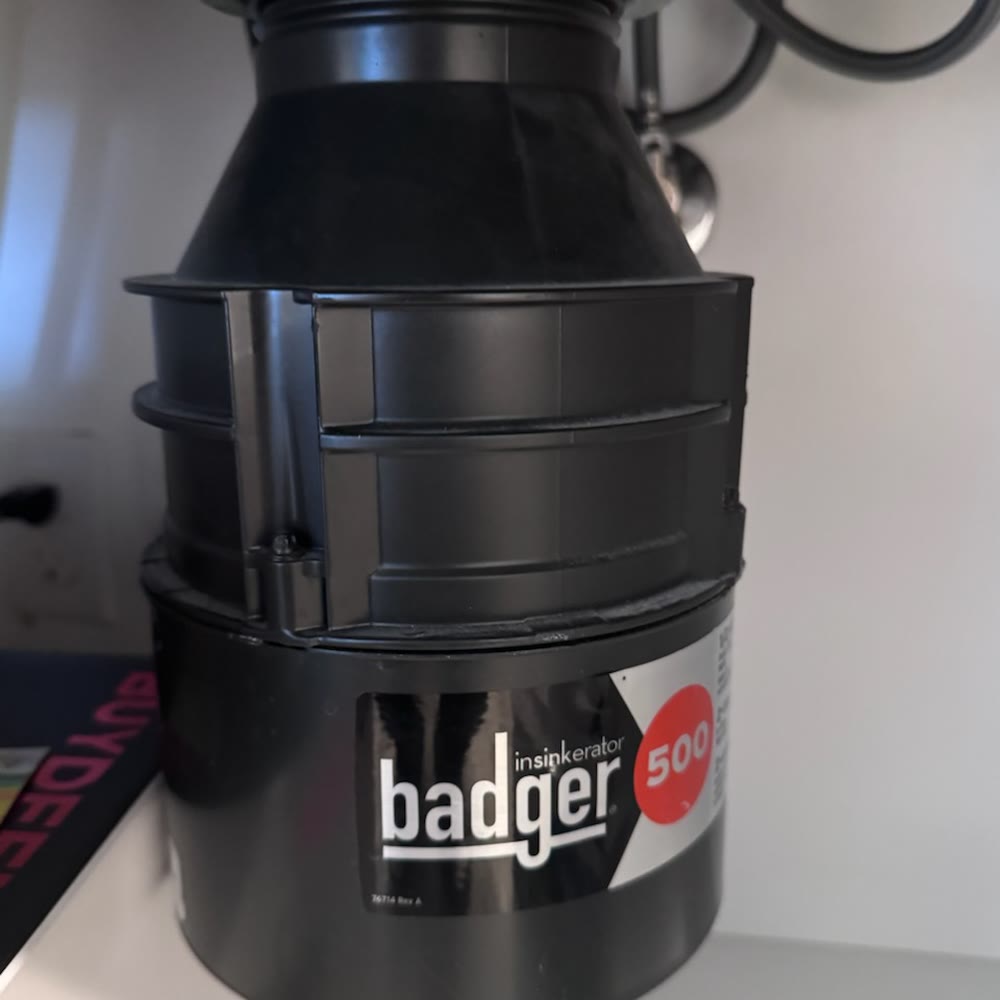 New Badger garbage disposal.
