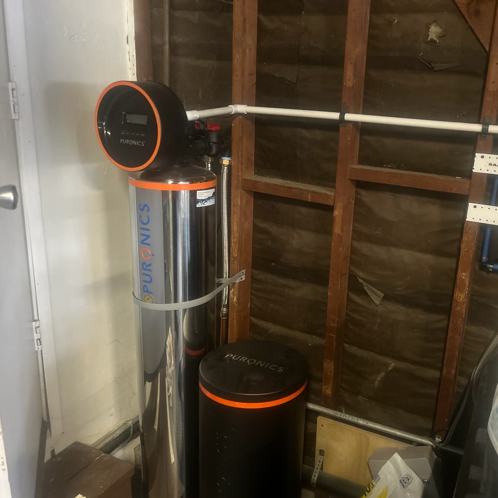 Whole house filtration and softener system installed.